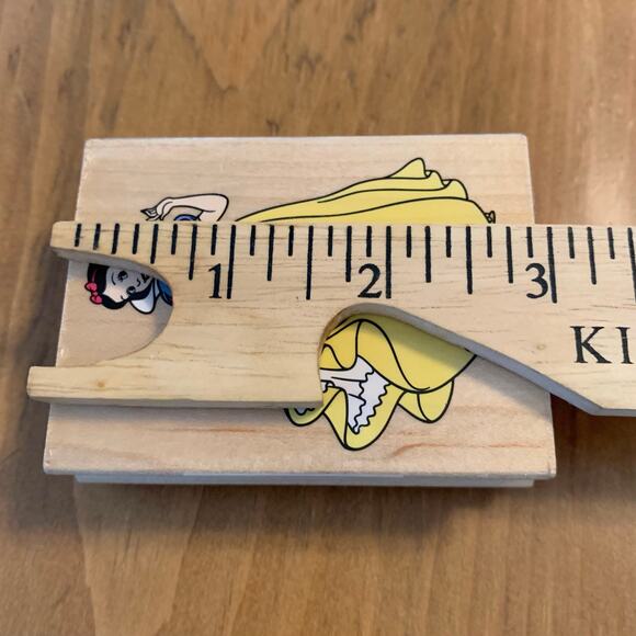 Disney Snow White Rubber Stamp All Night Media Wood Base - Picture 7 of 8